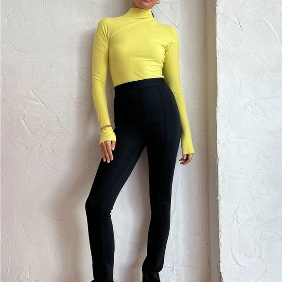 NWOT Camilla & Marc Chocolate Brown Opal Scuba Boot Cut Flare Pants - Picture 3 of 17